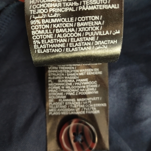 Ulla Popken Midi Dress Women's Blue White V-Neck Shortsleeve Plus Sz 32/… - Picture 11 of 11